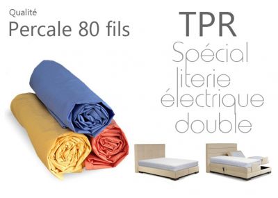 Drap housse percale 80 fils TPR